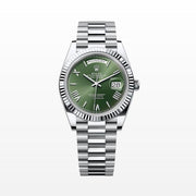 Rolex | Day-Date | 228236 | Platinum | 40 mm | Platinum | Green | Automatic