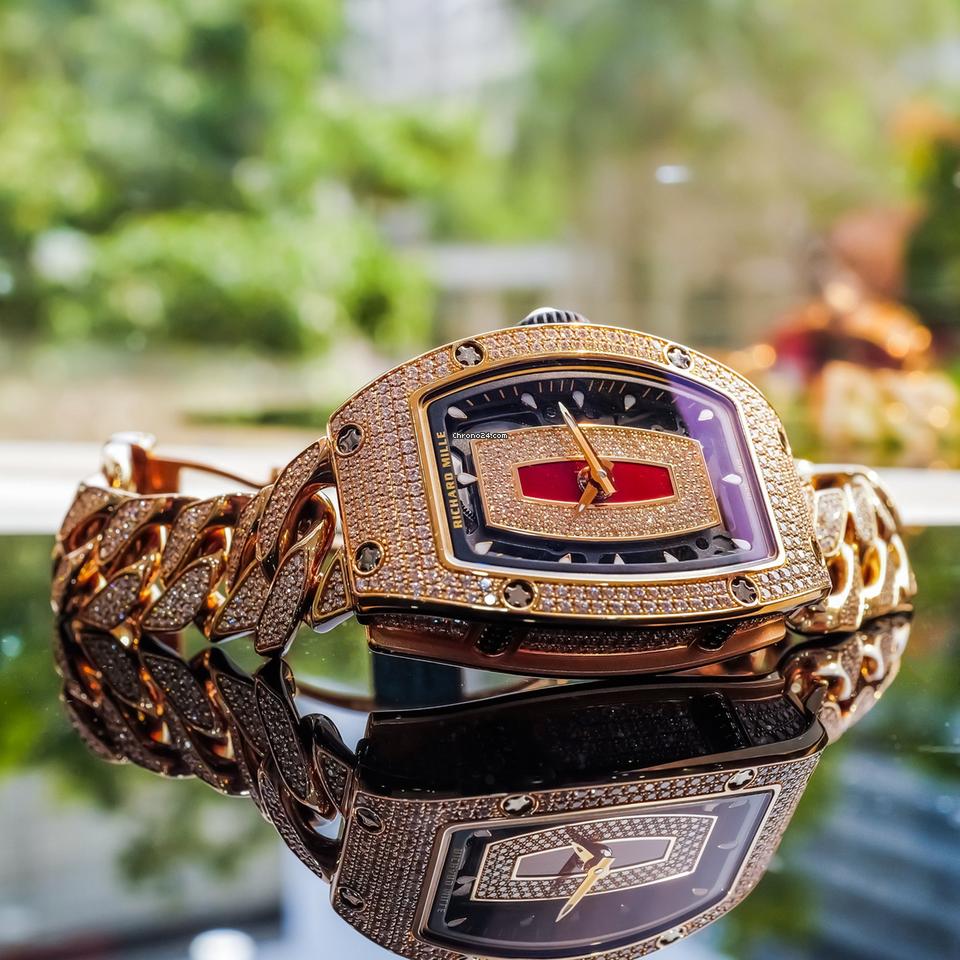 Richard Mille RM07-01 Rose Gold Diamond Set Jasper Dial