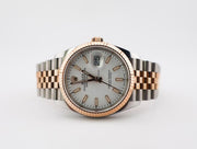 Rolex | Datejust | 126231 | Rose gold | 36 x 44 mm | Gold/Steel | White | Automatic