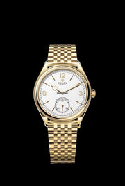 Rolex | 1908 | 52508 | Yellow gold | 39 mm | Yellow gold | Silver | Automatic