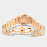 Omega Constellation Quartz Diamonds / Red Gold / 27mm Box&Papers 123.55.27.60.55.009