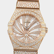 Omega Constellation Quartz Diamonds / Red Gold / 27mm Box&Papers 123.55.27.60.55.009