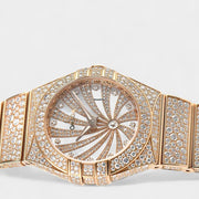 Omega Constellation Quartz Diamonds / Red Gold / 27mm Box&Papers 123.55.27.60.55.009