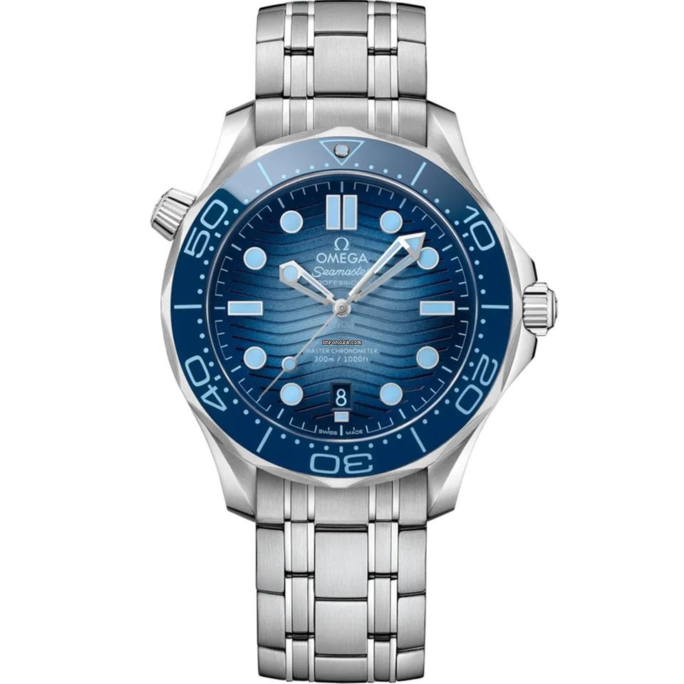 Omega Seamaster Diver 300 M42 mm steel on steel automatic watch 210.30.42.20.03.003