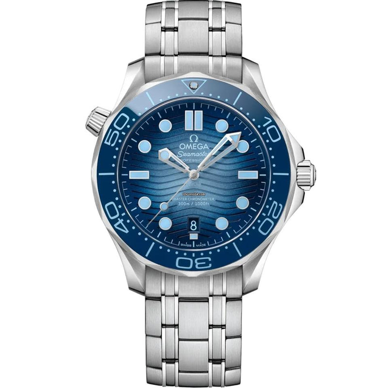 Omega Seamaster Diver 300 M42 mm steel on steel automatic watch 210.30.42.20.03.003