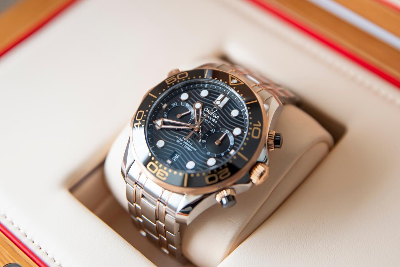 Omega Seamaster Diver 300 MChronometer Chronograph Master Volledige set in (vrijwel) nieuwstaat