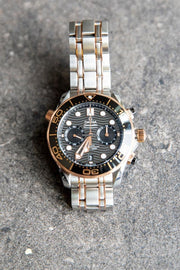 Omega Seamaster Diver 300 MChronometer Chronograph Master Volledige set in (vrijwel) nieuwstaat