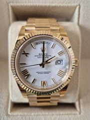 Rolex | Day-Date | 228238 | Yellow gold | 40 mm | Yellow gold | White | Automatic