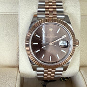 Rolex | Datejust | 126331 | 41 mm | Gold/Steel | Brown | Automatic