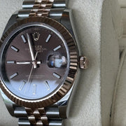 Rolex | Datejust | 126331 | 41 mm | Gold/Steel | Brown | Automatic