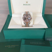 Rolex | Datejust | 126331 | 41 mm | Gold/Steel | Brown | Automatic