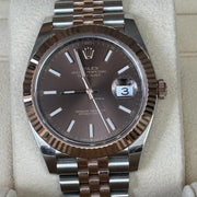 Rolex | Datejust | 126331 | 41 mm | Gold/Steel | Brown | Automatic