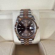 Rolex | Datejust | 126331 | 41 mm | Gold/Steel | Brown | Automatic