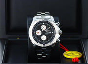 Breitling Super Avenger Chronograph 48mm Black Dial with Silver Sub-Dials - SS