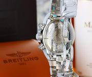 Breitling Super Avenger Chronograph 48mm Black Dial with Silver Sub-Dials - SS