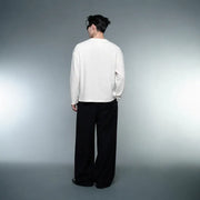 Blacklist Bear Basics Waffle T-Shirt Off White