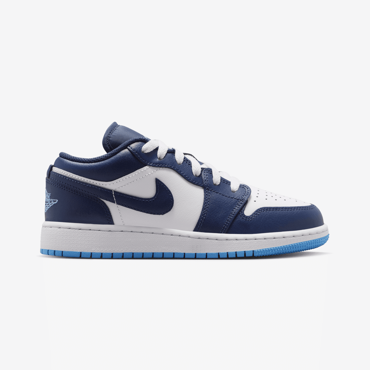 JORDAN | AIR JORDAN 1 LOW (GS) { MIDNIGHT NAVY/UNIVERSITY BLUE-WHITE