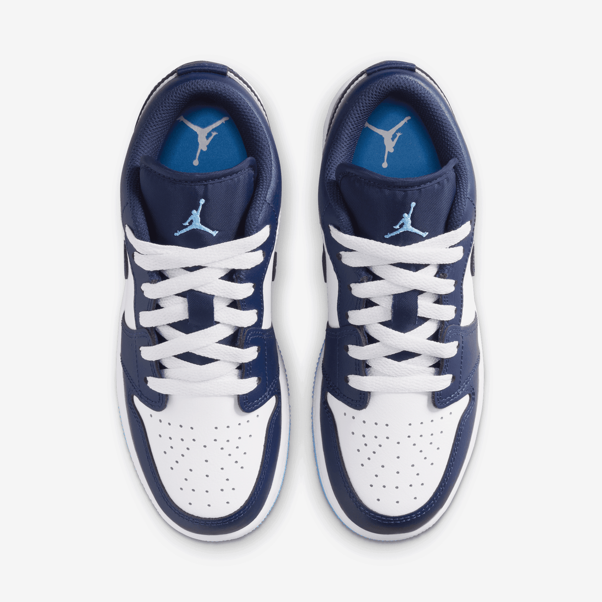 JORDAN | AIR JORDAN 1 LOW (GS) { MIDNIGHT NAVY/UNIVERSITY BLUE-WHITE