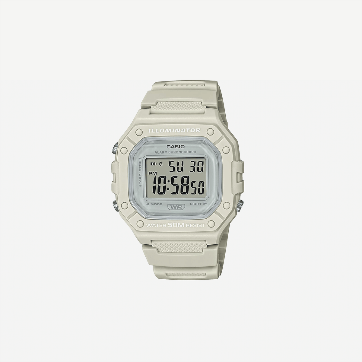 Casio W-218HC-8AVEF White Strap Analog Watch