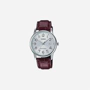Casio MTP-V002L-7B2 Standard Analog Leather Band White Watch