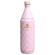 Stanley Stanley 1913 x LoveShackFancy Holiday All Day Slim Bottle | 34 OZ Baby Bow Pink Peppermint Baby Bow Pink Peppermint