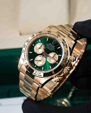 Rolex | Daytona | 126508 | Yellow gold | 40 mm | Green | Automatic