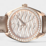 Omega Seamaster Aqua Terra150 M Co-Axial Master Chronometer Diamonds / Sedna Gold / Box&Papers / 220.58.34.20.99.006