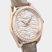 Omega Seamaster Aqua Terra150 M Co-Axial Master Chronometer Diamonds / Sedna Gold / Box&Papers / 220.58.34.20.99.006