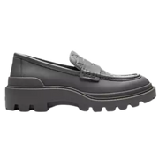 Coach Loafer With Signature Print Charcoal