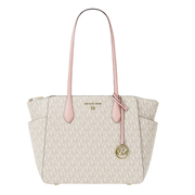 Michael Kors Marilyn Medium Signature Logo Tote Bag Pwd Blsh Mlt