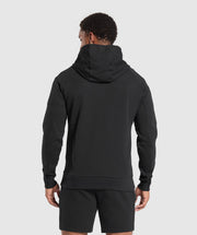 Gymshark Interlock Tech Zip Up Hoodie - Black