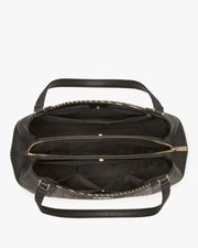 Lena Straw Triple Compartment Shoulder Bag