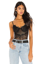 Bardot Nikki Lace Bodysuit in Black