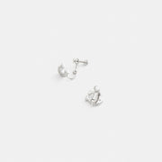 Sculpted C Clip-On Earrings