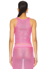 superdown Miranda Knit Top in Pink