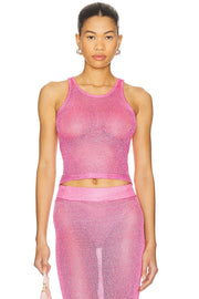 superdown Miranda Knit Top in Pink
