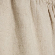 Black Linen Blend Wide Leg Trousers