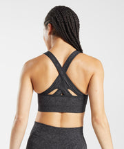 Gymshark Adapt Animal Seamless Sports Bra -  Wild | Black