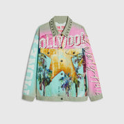 Green Year Zero Denim Printed Trucker Jacket
