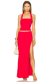 superdown Normi Skirt Set in Red