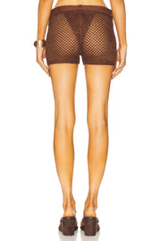 superdown Tullia Short in Chocolate Brown