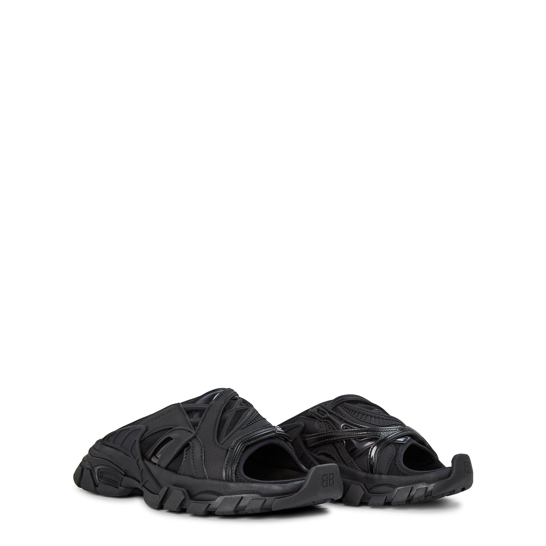 Track Slide Flat Sandals