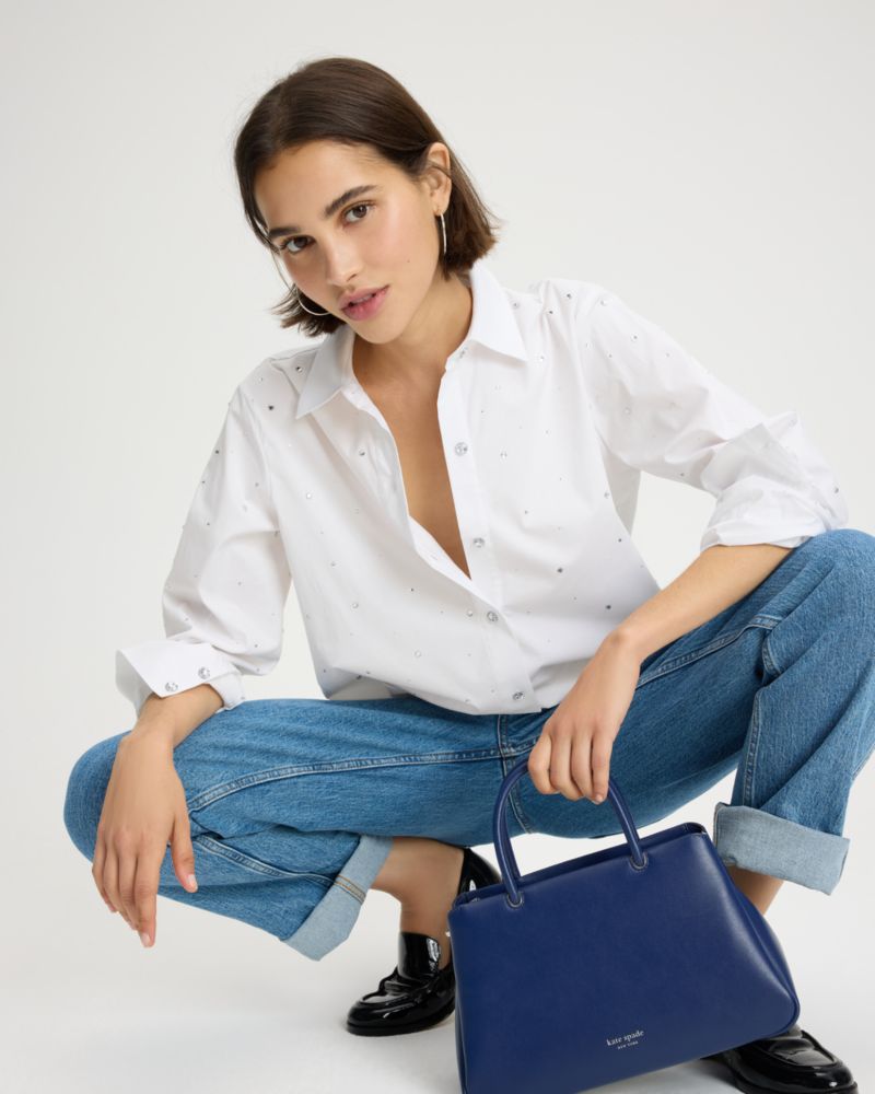 Embellished Poplin Shirt