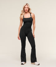 Gymshark Everyday Seamless Ribbed Midi Top - Black