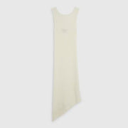 White Asymmetric Midi Dress