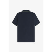Crepe Zipped Short-Sleeve Polo Shirt