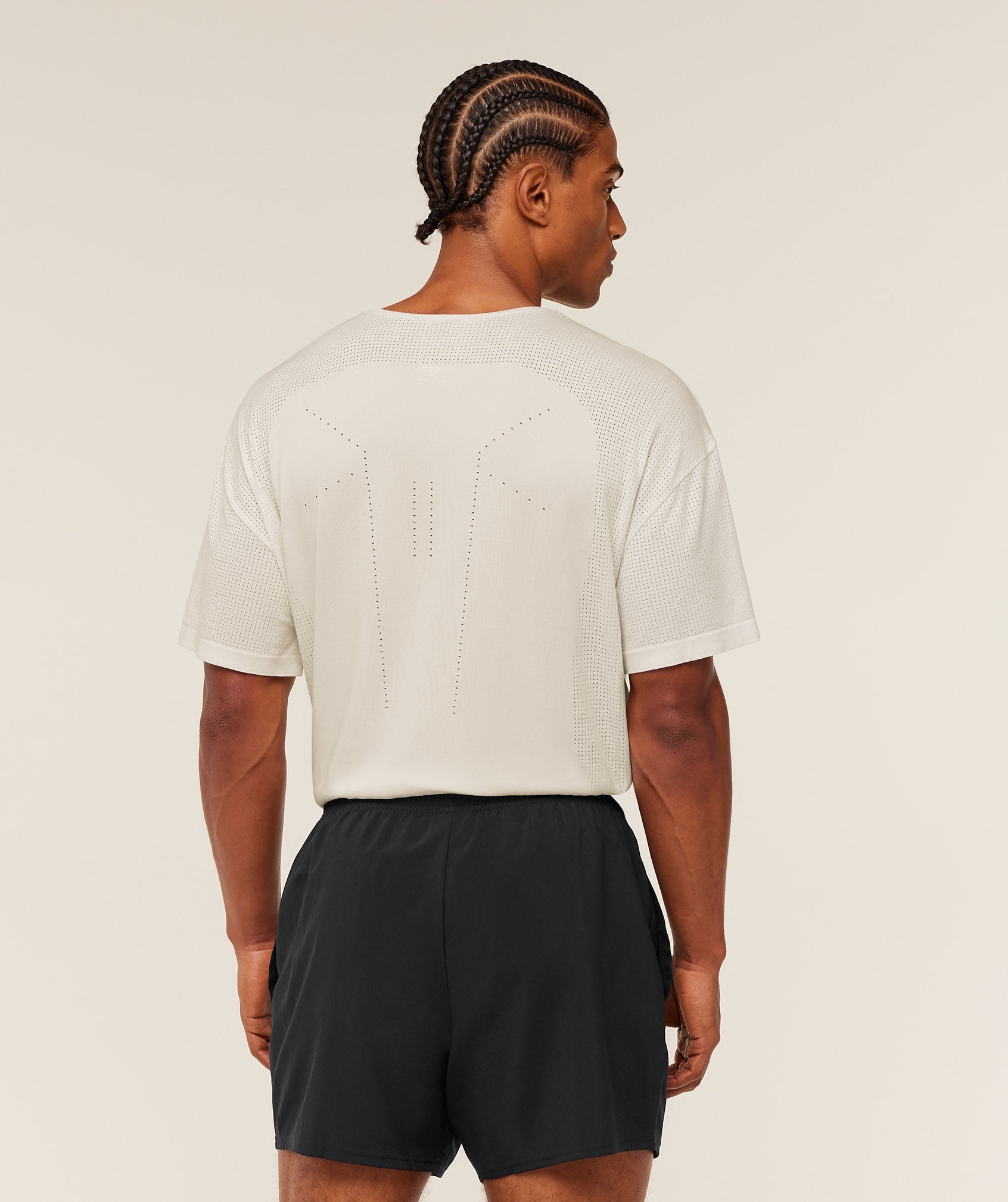 Gymshark Distance Seamless T-Shirt -  Soft White /  Soft White