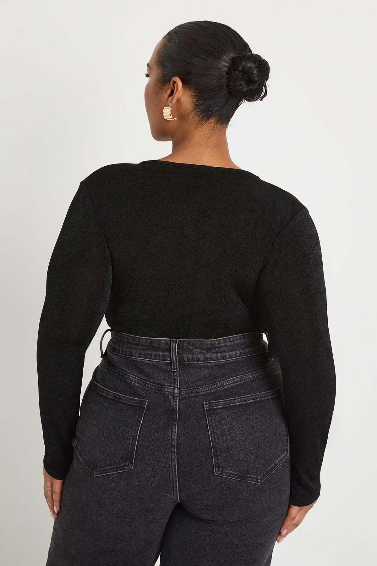 Plus Gold Trim Keyhole Bodysuit