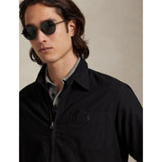 Garment Dye Cotton Long Sleeve Full Zip Overshirt