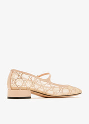 GG crystal ballet flats